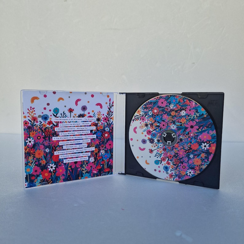 Personalised CD Gift, Custom Mixtape Album, Wedding CD Favour, Retro CD ...