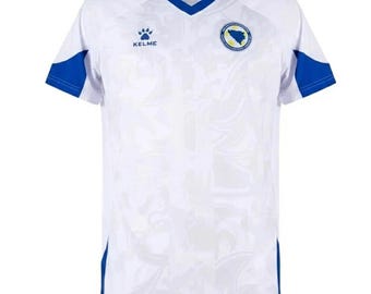 Bosnië en Herzegovina uitshirt met voetbalprint, voetbalshirt gemaakt door fans 2026