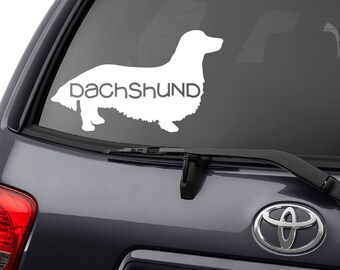 Wiener dog Decal, Wiener Dog Sticker, Dachshund Decal, Longhair Dachshund, Wirehair dachshund, doxie decal, wiener dog gift, doxie mama