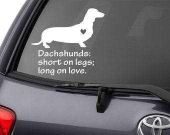 Dachshund Decals, Dachshund Gifts, Dachshund Sticker, Dog Breed Decals, Dog Car Decals, Doxie Mom, Doxie Gift, Wiener Dog Decal, Doxie Decal