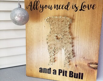 Pitbull Decor, Pitbull Home Decor, Pitbull Art Decor, Pitbull Artwork, Pitbull Artwork Decor, Pitbull Art, Pitbull gift, Pit Bull, Pitbull