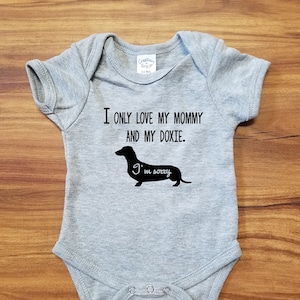 Wiener Dog Baby, Wiener Dog Baby Clothes, Wiener Dog Baby Stuff, Dachshund Baby Gift, Newborn Outfit, Bodysuit, Infant Clothing, New Baby