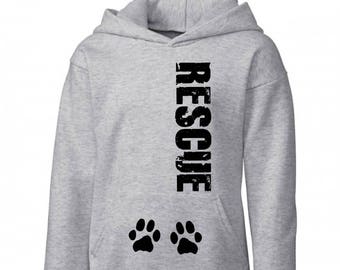 Dog Rescue Sweatshirt, Animal Rescue Shirt, Dog Rescue Shirt, Cat Rescue Shirt, Dog Rescue Clothing, Animal Rescue Sweatshirt, Hoodie