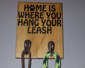 Dog Leash Hook, Dog Leash Hooks for Wall, Wooden Dog Leash Holder, Dog Leash Holder, Lead Holder, Gift for Pet Owner, Gift for Dogs