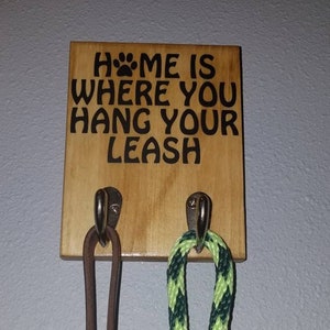 Dog Leash Hook, Dog Leash Hooks for Wall, Wooden Dog Leash Holder, Dog Leash Holder, Lead Holder, Gift for Pet Owner, Gift for Dogs