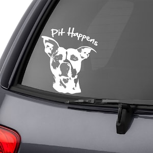 Pit bull car decal, pit bull decal, pit bull gifts, pitbull car decal, pitbull car sticker, pitbull sticker, pittie mom, pittie dad