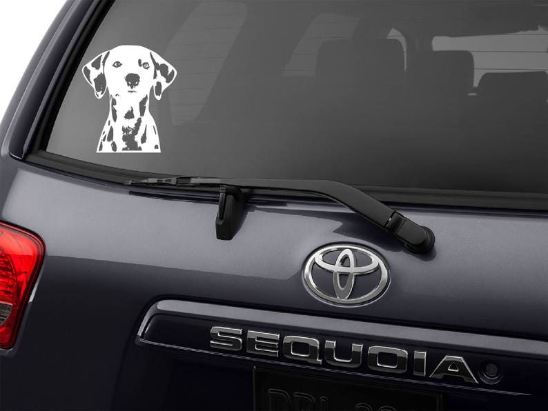 Dalmatian Decal Dalmatian Car Decal Dalmatian Dog Decal Etsy