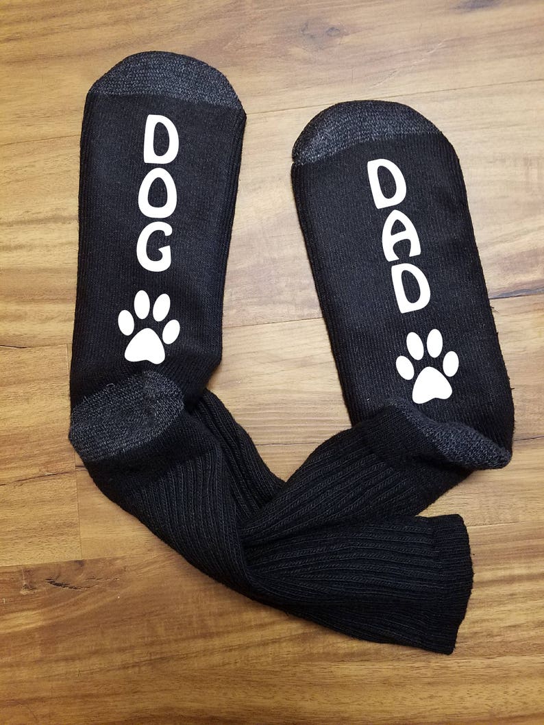 Dad Socks Dog Dad Socks Dog Dad Gift Dog Dad Christmas Etsy