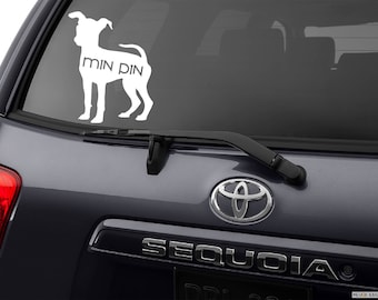 Min Pin Decal, Decal Min Pin, Miniature Pinscher Decal, Min Pin Sticker, Sticker Min Pin, Min Pin, Miniature Pinscher, Min Pin Gift, Laptop