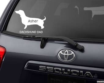 Dachshund Decal, Dachshund Sticker, Dachshund Mom, Doxie Decal, Doxie Mom Lover Owner Dachshund car window  graphic bumper sticker