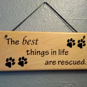 Dog Rescue Gift, Dog Rescue Sign, Cat Rescue, Animal Rescue Gift, Rescued Dog Gift, Animal Rescuer, Fur Mama, Cat Mom, Pet Adoption Sign