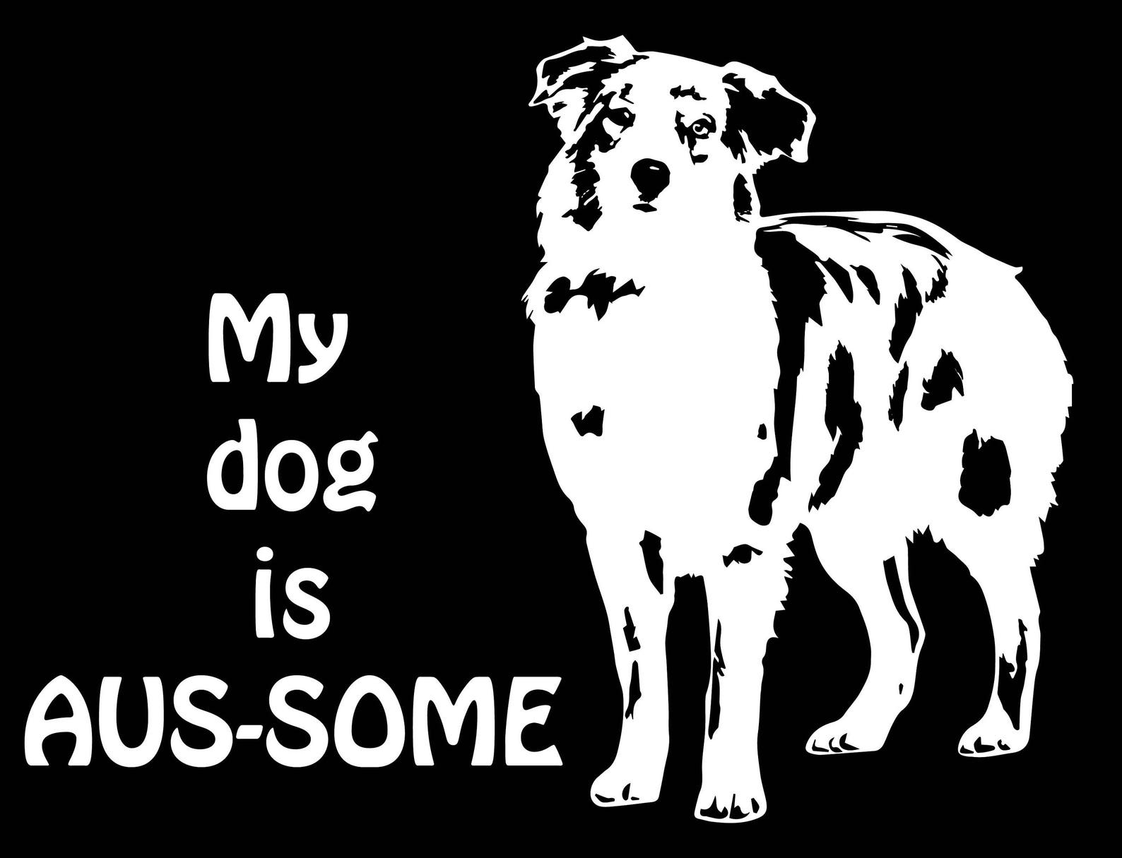 Australian Shepherd Decal Australian Shepherd Car Decal - Etsy