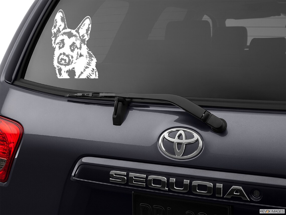 German Shepherd Decal Cerman Shepherd Car Decal German Etsy