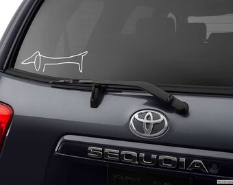 Dachshund Decal, Picasso, Doxie, Wiener Dog, Sticker, Dachshund, Mom, Dad, Lover, Owner, Bumper Sticker, Gift, Pet Gift, Car, Auto, Window