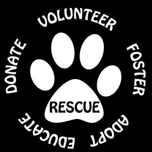 Rescue Decal Dog Rescue Decal Animal Rescue Decal Adopt - Etsy