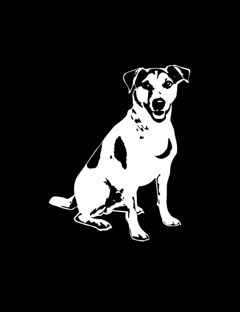 Terrier Decal Jack Russell Jack Russell Terrier Jack Etsy
