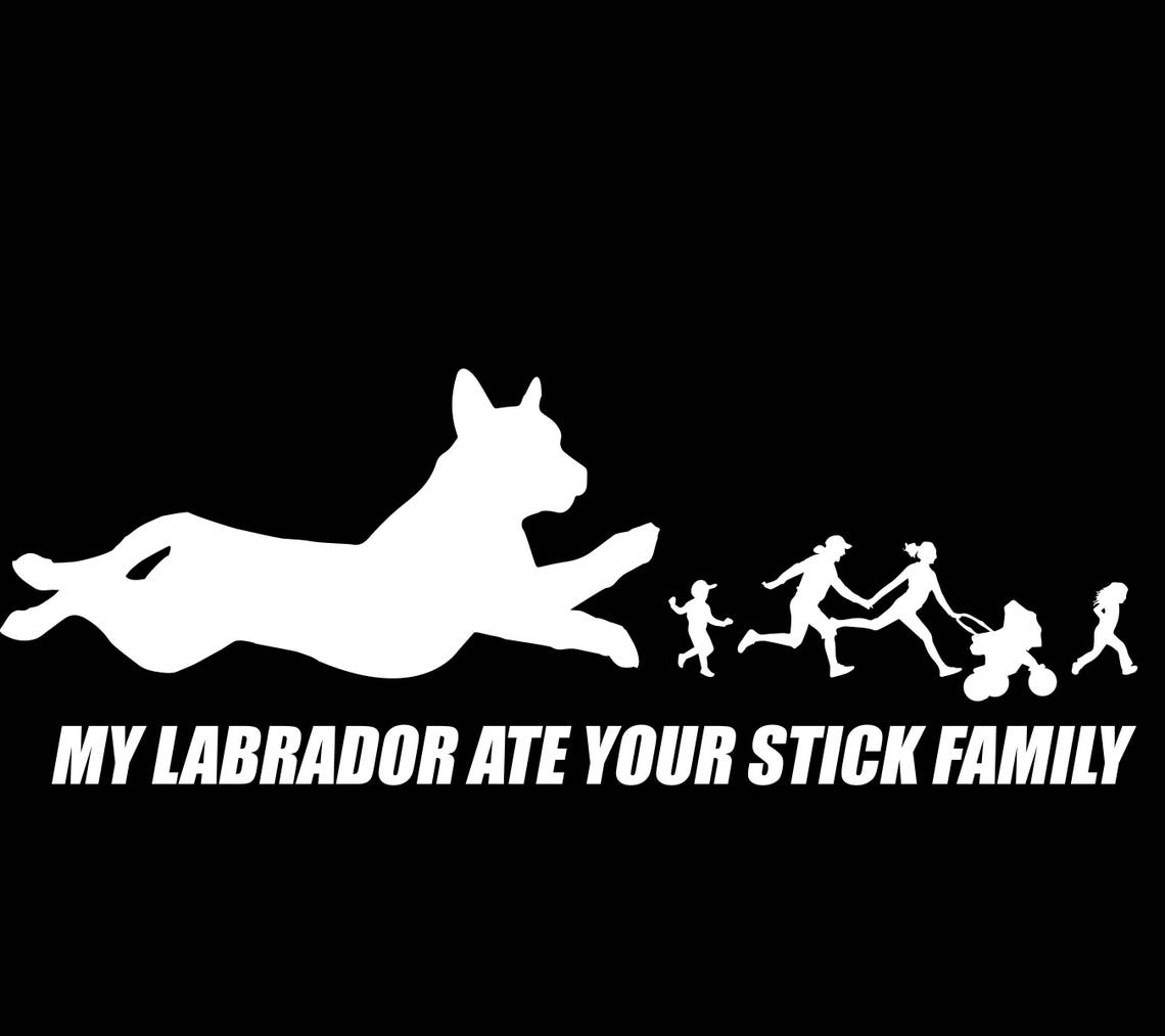 Labrador Decal Labrador Car Decal Labrador Sticker Labrador Etsy