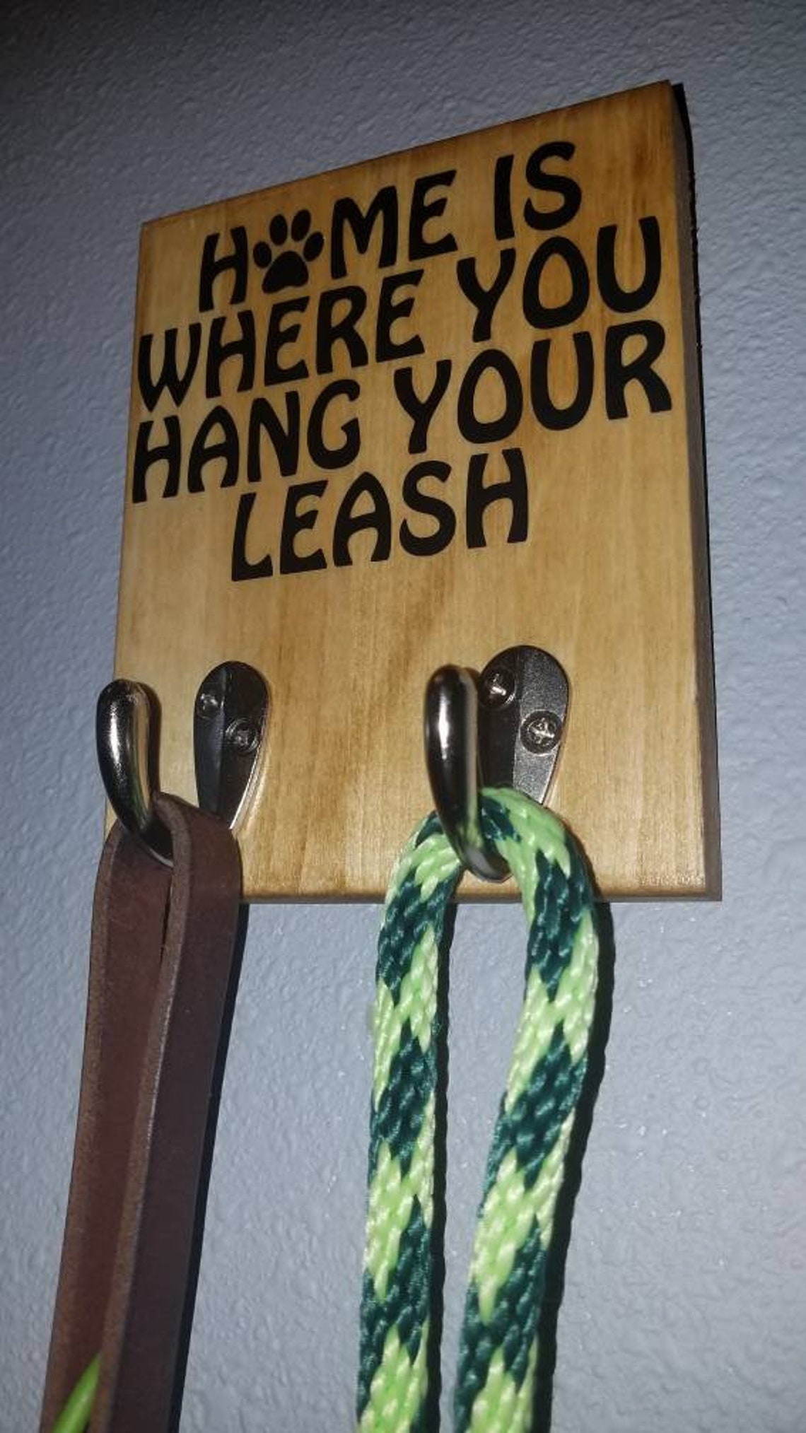 Dog Leash Hook Dog Leash Hooks for Wall Wooden Dog Leash Etsy