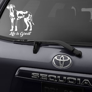 Great Dane Decal, Great Dane Sticker, Harlequin Great Dane Decal, Harlequin Great Dane Sticker, Great Dane Bumper Sticker, Great Dane Gift