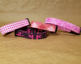 Pink Dog Collar, Dog Collar Pink, Girly Dog Collar, Dog Collar Girly, Fashion Dog Collars, Dog Collars Fashion, Cute Dog Collar, Dog Collar