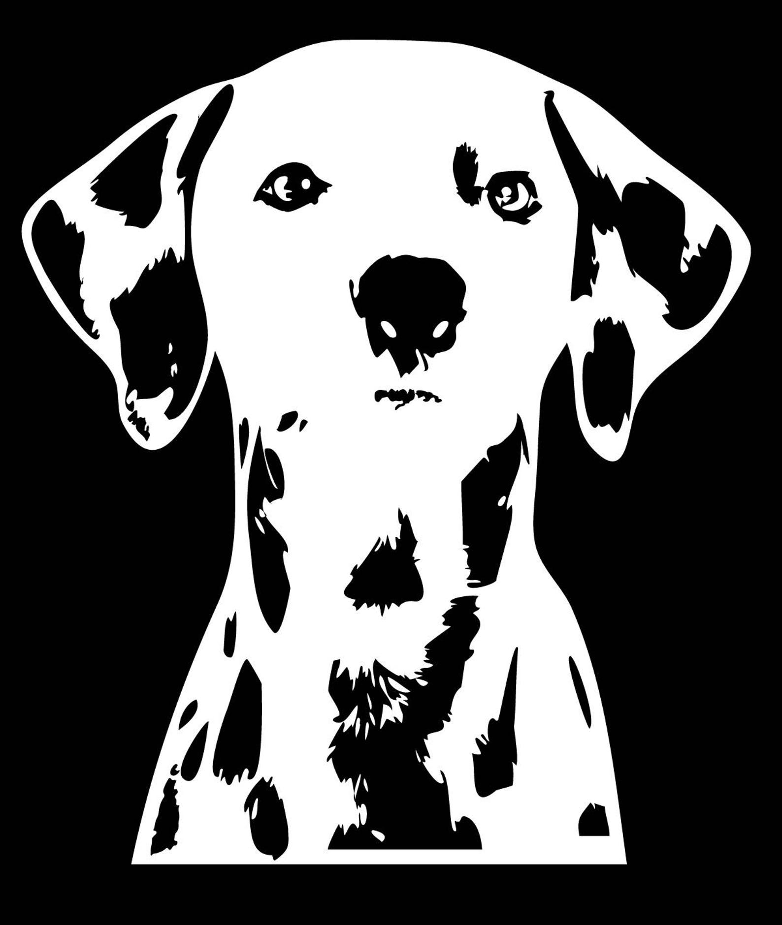 Dalmatian Decal Dalmatian Car Decal Dalmatian Dog Decal Etsy
