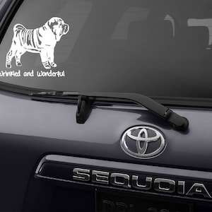 Shar Pei, Shar Pei Dog, Shar Pei Decal, Shar Pei Art, Shar Pei Silhouette, Shar Pei Gifts, Chinese Shar Pei, Dog Decal, Personalized