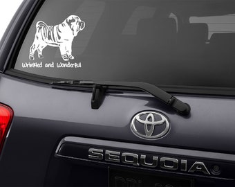 Shar Pei, Shar Pei Dog, Shar Pei Decal, Shar Pei Art, Shar Pei Silhouette, Shar Pei Gifts, Chinese Shar Pei, Dog Decal, Personalized