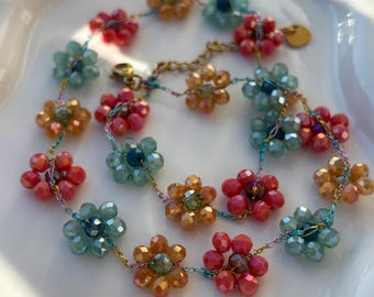 Collana donna, Collana fiorellini, Girocollo