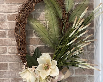 Summer wreath for front door
