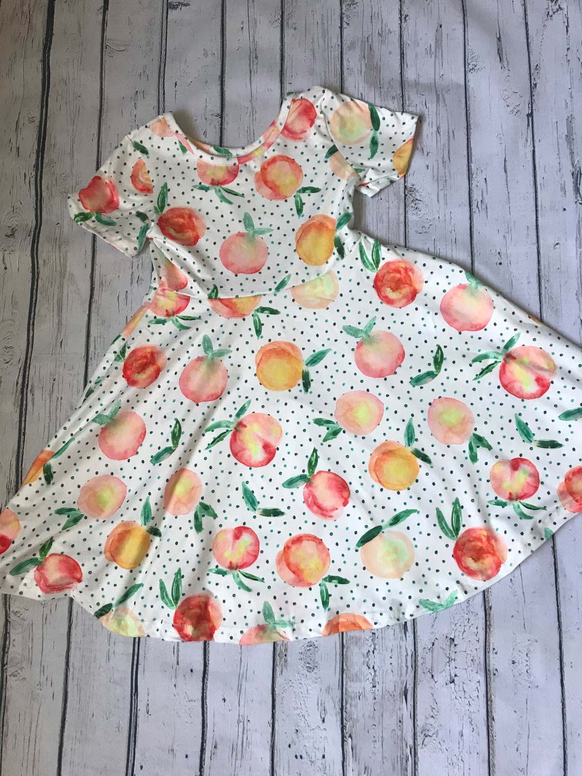 Peach Summer Dress | Etsy