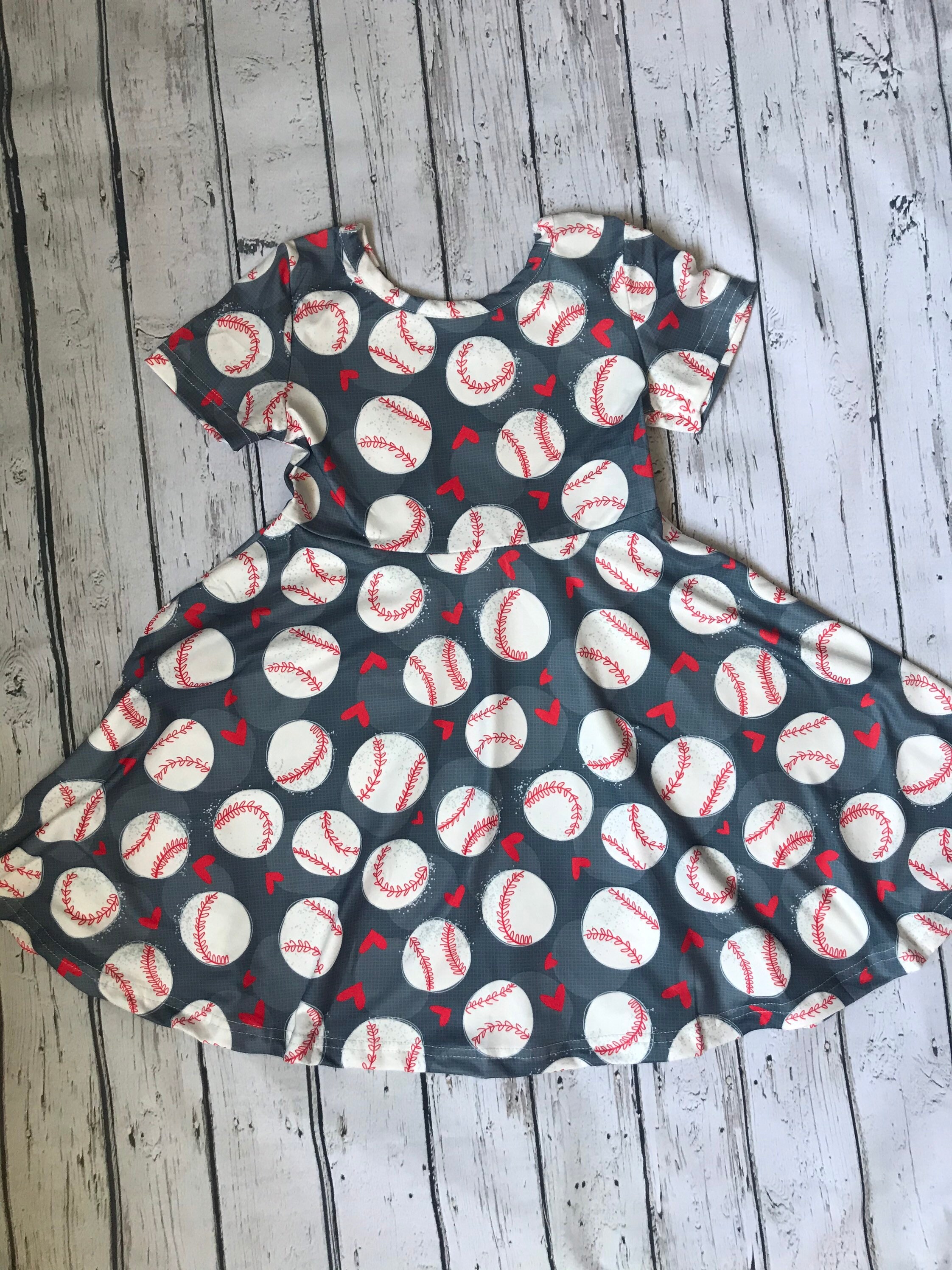 Baseball Dress Etsy
