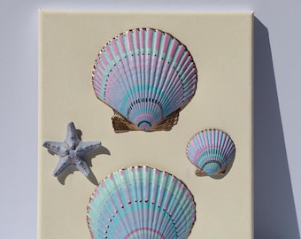 Tidal Pop No. 2 | Coastal Art | Mixed Media on Canvas| Nautical Decor