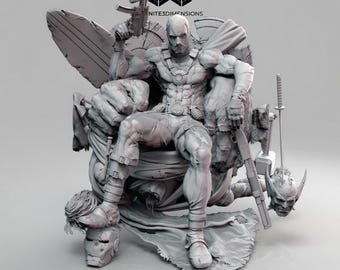 Deadpool Antihero inspiriert Marvel | 3D-Modell STL-Datei