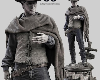 Clint Western Cowboy inspiriert Filmfigur | 3D-Modell STL-Datei