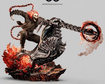 Ghost Rider Charakter inspiriert Marvel | 3D-Modell STL-Datei