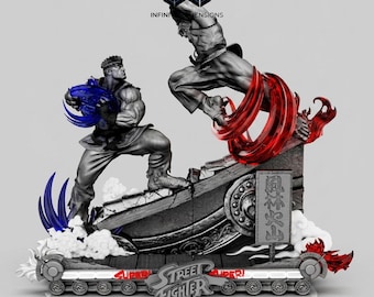 Ken and Ryu Fighters Inspired Street Fighter | 3D Model STL File