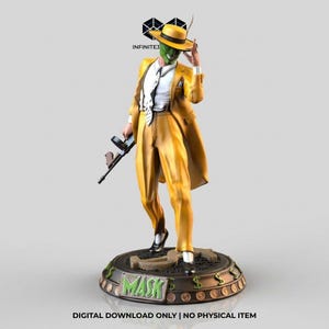 The Mask Figure + Bust Inspired Movies Character | 3D Model STL File