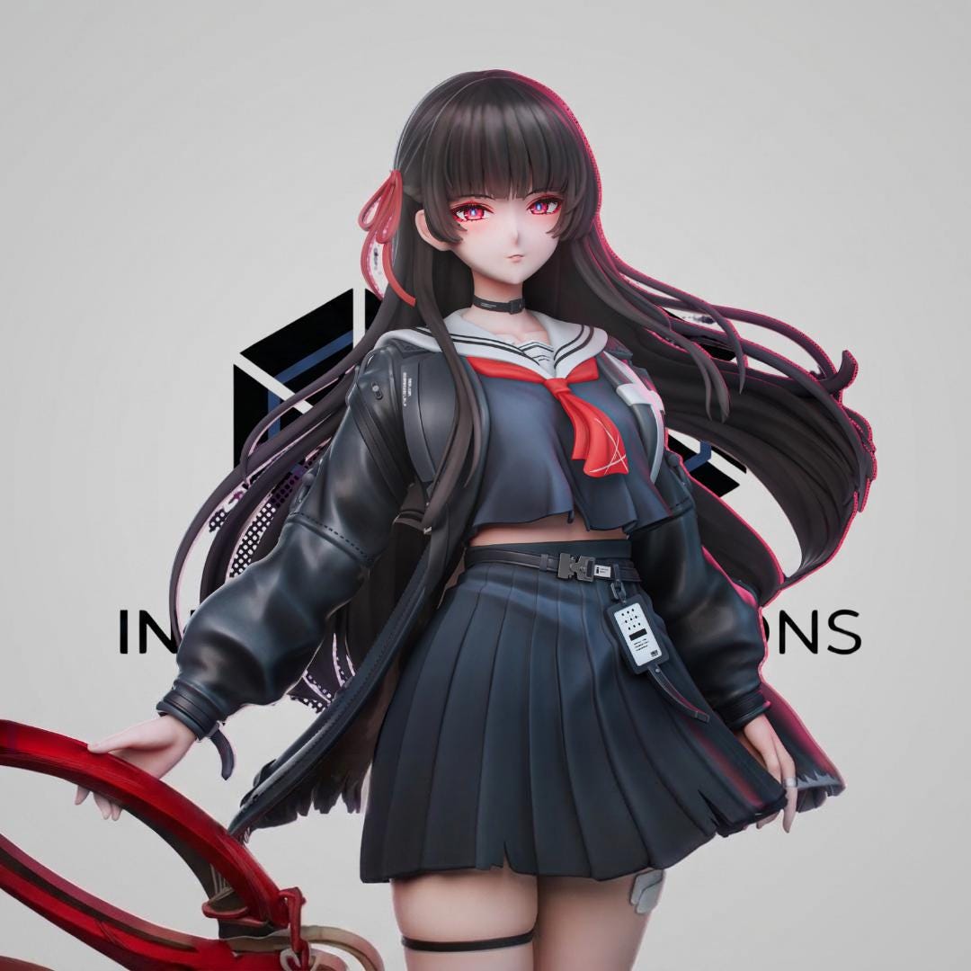 Chisa Warrior Inspired Wuthering Waves | 3D Model STL File - Etsy UK