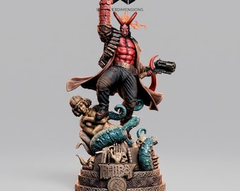 Hellboy Dämon Held inspiriert Hellboy | 3D-Modell STL-Datei