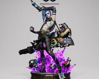 Op Jinx Hero geïnspireerde League of Legends | 3D-model STL-bestand
