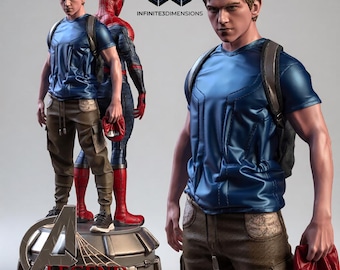 Op Marvel geïnspireerde figuur Peter Parker en Spider-Man | 3D-model STL-bestand