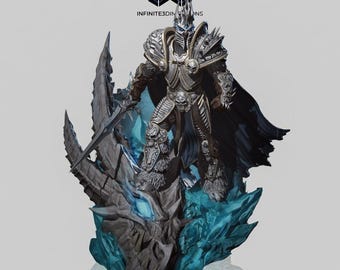 Op Arthas Lich King geïnspireerde Warcraft | 3D-model STL-bestand