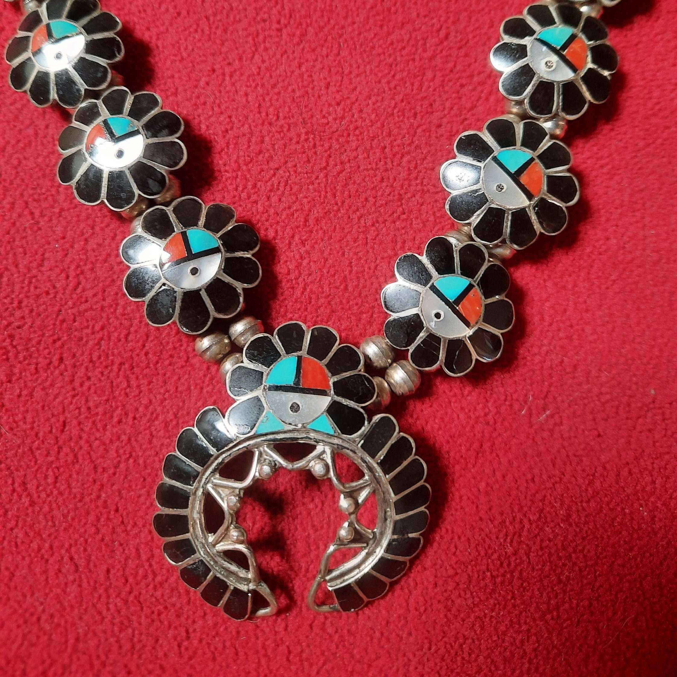 Ashberry Gasper Zuni Sunface Squash Blossom Necklace From The Etsy.de
