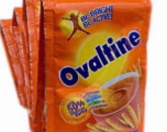 Ovaltine Chocolate Malt Drink Sachets (18g x 5) | Instant Cocoa Malt Beverage | African Breakfast Drink | Energy Boosting Drink Mix