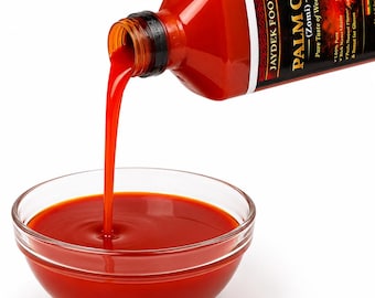 Red Palm Oil from Ghana (Zomi) | Pure Unrefined African Palm Oil | Traditional Cooking Oil for West African Dishes