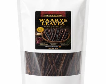 Waakye Leaves | Dried Sorghum Leaves for Waakye Rice | Ghana Cooking Leaves | Natural African Food Coloring | Traditional African Ingredient
