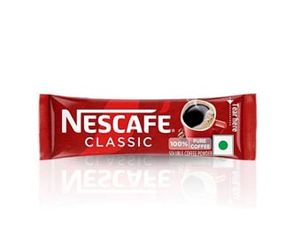 Nescafe Classic Instant Coffee Mini Sachets Pack of 10 – Pure Black Coffee Sticks – Strong Rich Coffee Travel Size