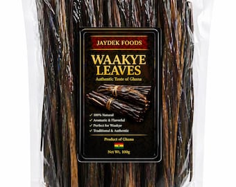 Waakye Leaves | Dried Sorghum Leaves for Waakye Rice | Ghana Cooking Leaves | Natural African Food Coloring | Traditional African Ingredient