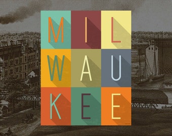 Cream City - Milwaukee Typography Print