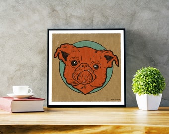 Mr. Pugglesworth - 12x12" Print